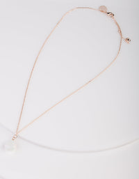 Moonstone Teardrop Rose Gold Necklace - link has visual effect only