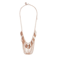 Rose Gold Leaf Chain Drape Necklace - link has visual effect only