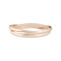 Gold Trio Linked Bangle - link has visual effect only