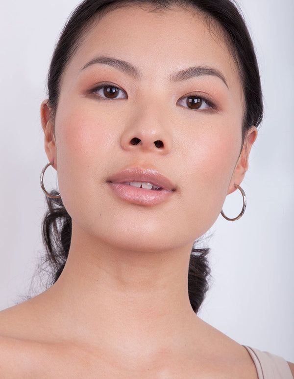 Rhodium Hoop Earring 3 Pack