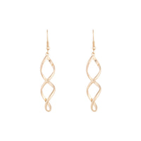 Gold Wave Drop Earrings - link has visual effect only