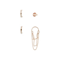 Rose Gold Chain Ear Cuff Pack - link has visual effect only