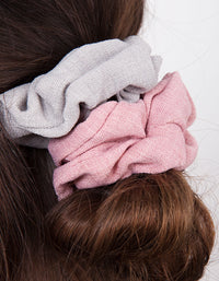 Classic Linen Scrunchie 3 Pack - link has visual effect only