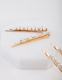 Gold Pearl Cluster Pins - link has visual effect only