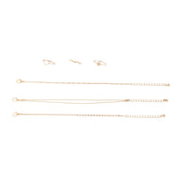 Gold Circle Ring Bracelet Pack - link has visual effect only