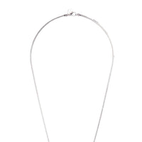 Silver Chain Tassel And Knotted Lariat Necklace - link has visual effect only
