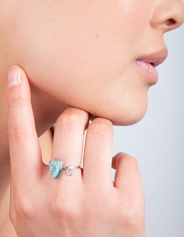 Semi-Precious Turquoise Ring