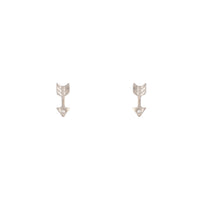 Rhodium Arrow Diamante Stud Earrings - link has visual effect only