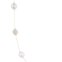 Mixed Silver Ball Station Lariat Necklace - link has visual effect only