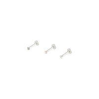 Silver Classic Labret Earring 3 Pack - link has visual effect only