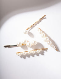 Gold Multi Pearl Pin 4 Pack - link has visual effect only