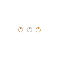 Mixed Metal Cartilage Ring Trio - link has visual effect only