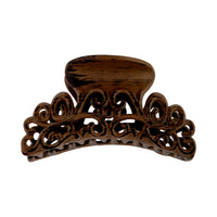 Brown Spiral Claw Hair Clip - link has visual effect only