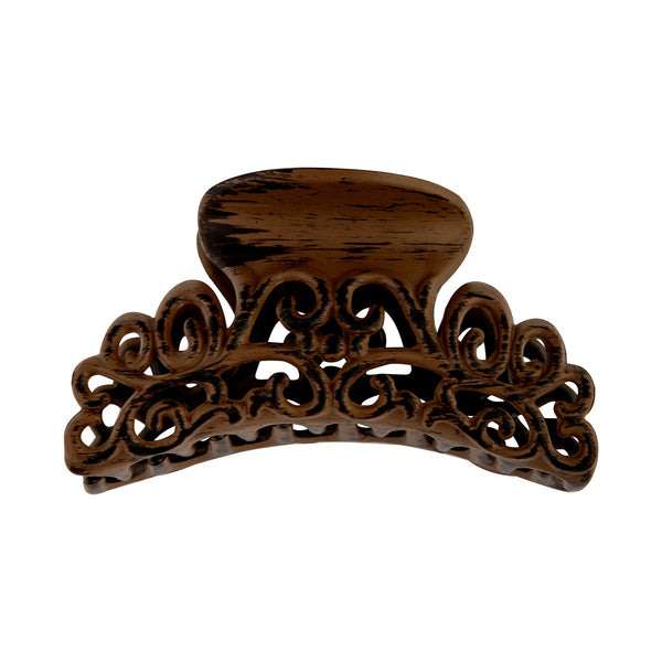 Brown Spiral Claw Hair Clip