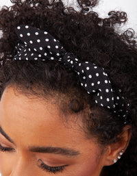 Black and White Bow Headband - link has visual effect only