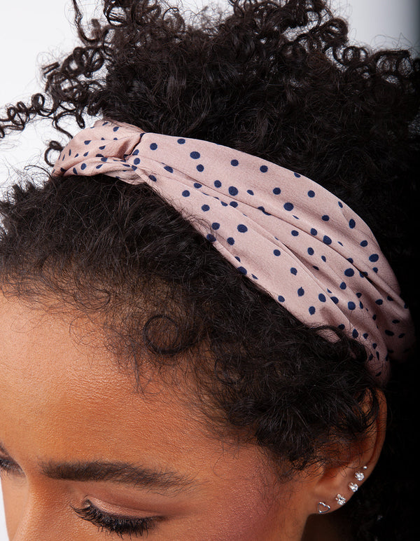 Polka Dot Twist Headband Pack