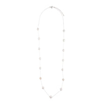 Mixed Silver Ball Station Lariat Necklace - link has visual effect only