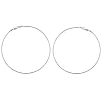 Rhodium Super Hoop Earrings - link has visual effect only
