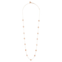 Rose Gold Mixed Station Ball Necklace - link has visual effect only