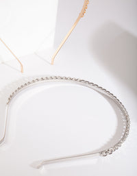 Metal Chain Headband 2 Pack - link has visual effect only