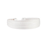 Silver Multi Row Diamond Cut Cuff - link has visual effect only