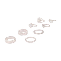 Silver Crosshatch Ring 8 Pack - link has visual effect only