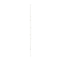 Sterling Silver Double Row Pearl Station Bracelet - link has visual effect only
