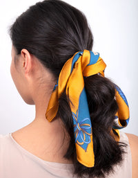 Mustard Luxe Horse Scarf - link has visual effect only