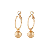 Gold Bead Drop Hoop - link has visual effect only