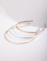 Mixed Metal Essential Headband Pack - link has visual effect only