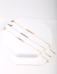 Love, Hope and Believe Message Bracelet 3 Pack - link has visual effect only
