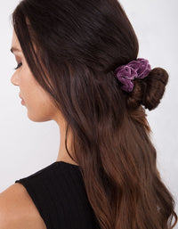 Berry Velvet Scrunchie 3 Pack - link has visual effect only