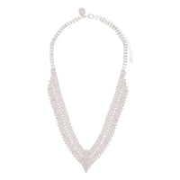Silver Tiered Diamante Princess Necklace - link has visual effect only