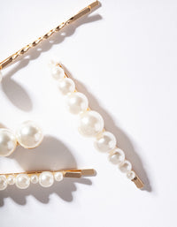 Gold Multi Pearl Pin 4 Pack - link has visual effect only