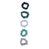 Mini Blue Green Scrunchie 5 Pack - link has visual effect only