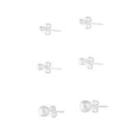 Sterling Silver Graduated Stud Pack - link has visual effect only