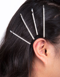 Rhodium Diamante Pin 4 Pack - link has visual effect only
