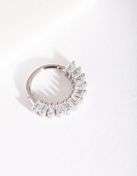 Silver Gem Lined Clicker Earring - link has visual effect only
