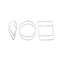 Rose Gold Geometric Hoop Pack - link has visual effect only