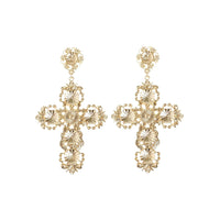 Filigree Cross Earrings - link has visual effect only