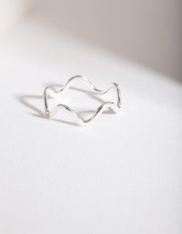Sterling Silver Swiggle Band Ring - link has visual effect only