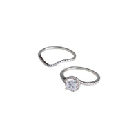 Round Crystal Wave Stack Ring - link has visual effect only