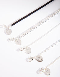 Lightning Bolt Silver Bracelet & Anklet Pack - link has visual effect only
