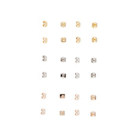 Mixed Plating Butterfly Earring Backs 24 Pack - link has visual effect only