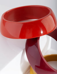Red Orange Yellow Bangle Set - link has visual effect only