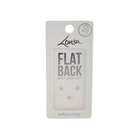 Gold Flower Stud Flat Back Earring 3 Pack - link has visual effect only