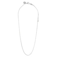 Rhodium Curb Chain Necklace - link has visual effect only
