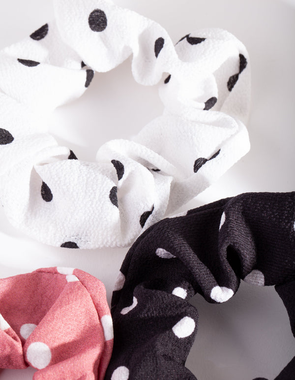 Spotty Scrunchie 3 Pack