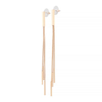 Gold Trio Snake Chain Drop Earrings - link has visual effect only