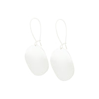 Silver Sandblast Disc Drop Earrings - link has visual effect only